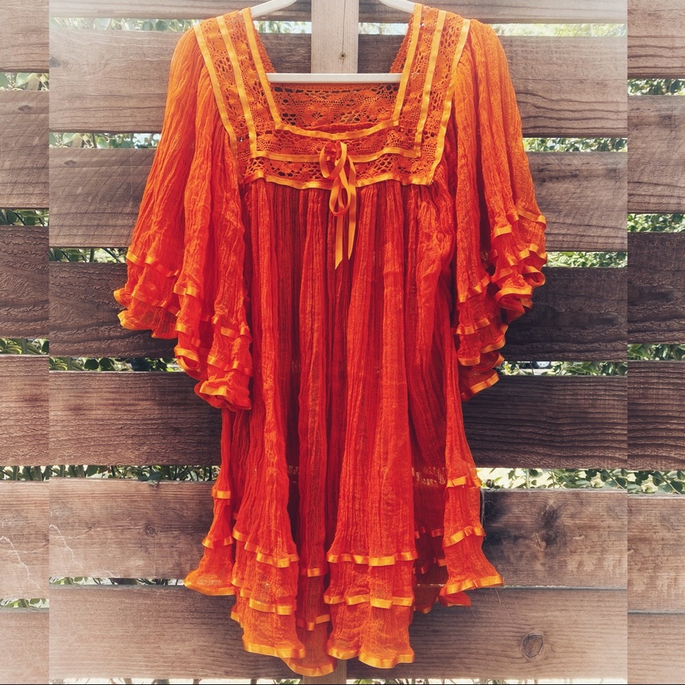 Ribbon Trim Tunic Dress - Picture 3 of 7